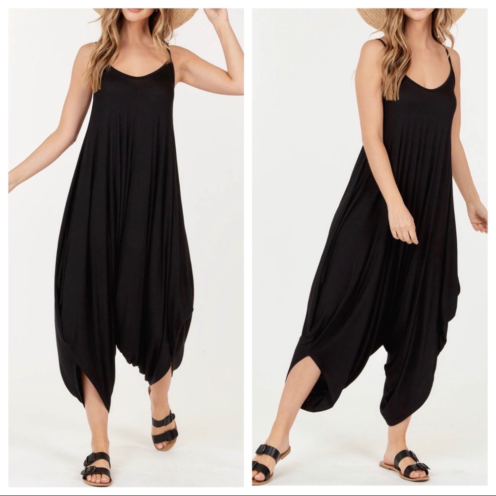 Fabulous loose fit spaghetti strap harem jumpsuit - Picture 3 of 3